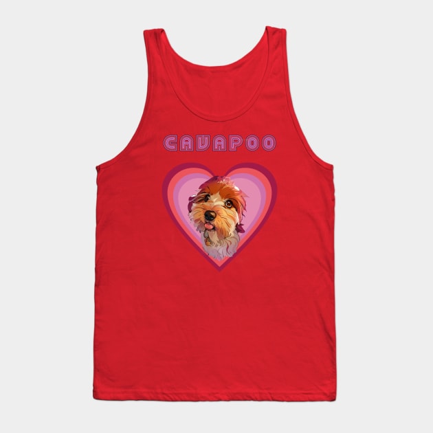 Cavapoo love (plum) Tank Top by Bassivus